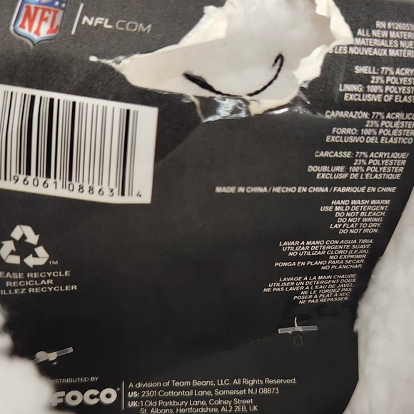 NWT Unisex Los Angeles Rams FOCO Footy Slippers - Picture 3 of 5